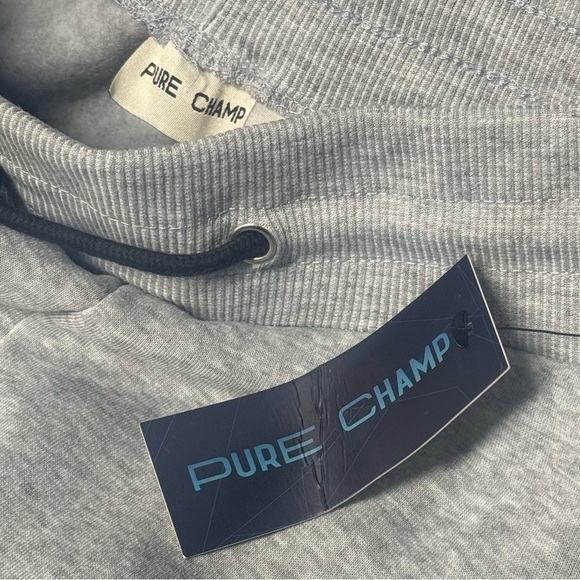 NEW Pure Champ Grey Drawstring Fleece Joggers Men’s Size L - Picture 5 of 9